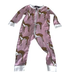 MILKBARN "PINK DEER" ORGANIC PAJAMA